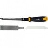 Fierastrau cu panze mixte, 125-140 mm, maner plastic, tais reversibil, Vorel