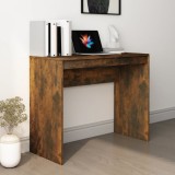 vidaXL Birou, stejar fumuriu, 90x40x72 cm, lemn prelucrat