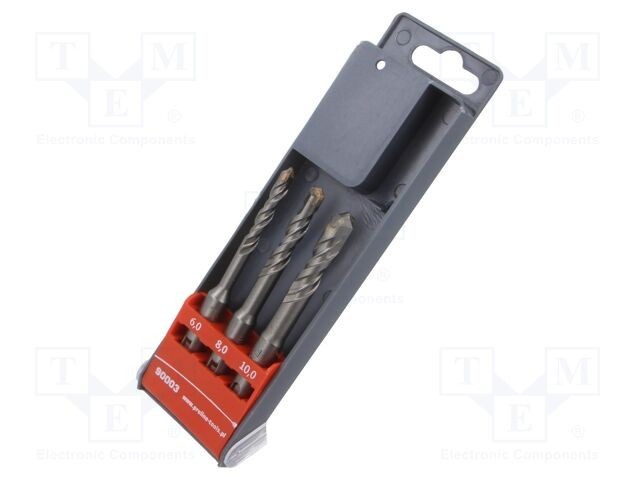 Set burghie PROLINE SDS-Plus pentru beton și cărămidă, 6 piese