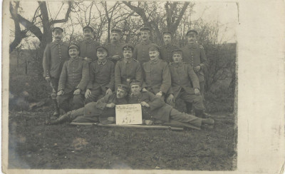 AMS# - FOTOGRAFIE MILITARI FRONT WW 1 1916 CIRCULATA, REG. 19 RESERVE foto