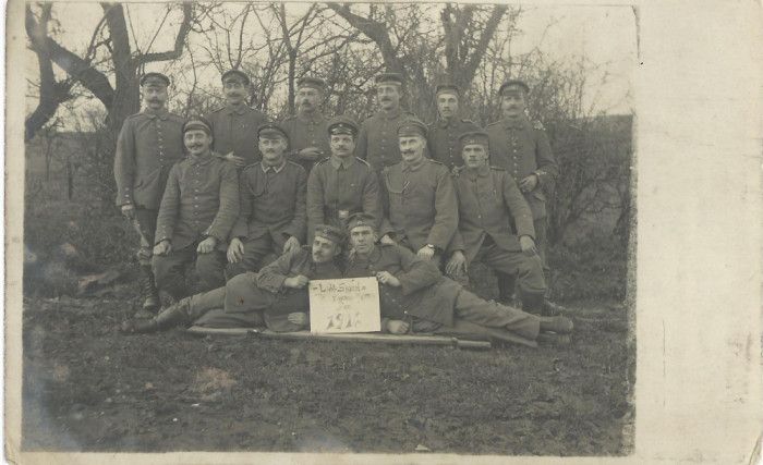 AMS# - FOTOGRAFIE MILITARI FRONT WW 1 1916 CIRCULATA, REG. 19 RESERVE