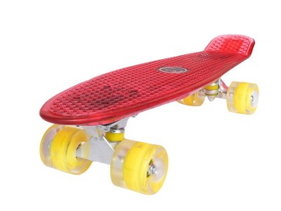 Penny board Mad Cruiser Full Led-rosu, foto