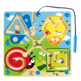 Cumpara ieftin Joc de indemnare din lemn - Labirint magnetic insecte