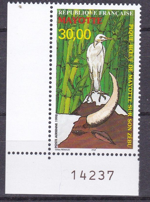 Mayotte 1998 fauna pasari MI 45 MNH