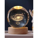 Cumpara ieftin Lampa Decorativa 3D - Minge de Cristal - Galaxie - 58554
