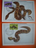 HOPCT MAXIMA NR 1052 SET 2 MAXIME RHODESIA SERPI 967 -AFRICA-FAUNA
