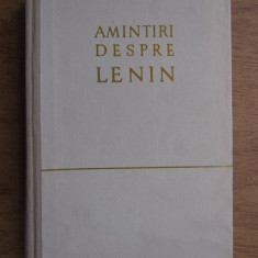 N. K. Krupskaia - Amintiri despre Lenin (1960, editie cartonata)