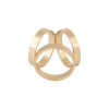 Inel decorativ pentru esarfa Crisalida, 19 mm, Auriu