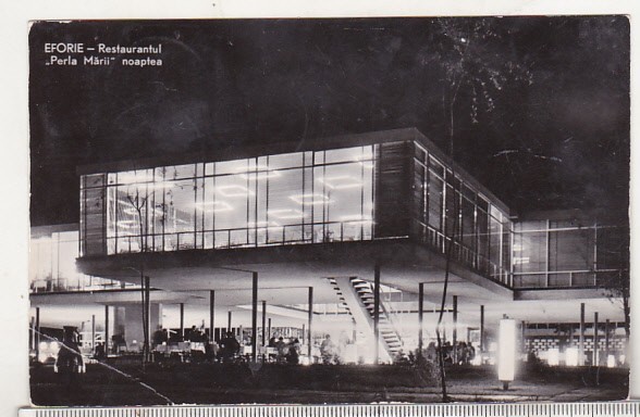 bnk cp Eforie - Restaurantul Perla Marii noaptea - uzata