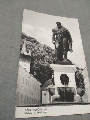 CARTE POSTALA BAILE HERCULANE STATUIA LUI HERCULES CIRCULATA foto