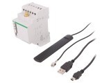 Telemetric PLC pentru șină DIN 230VAC relee IP20 3W IN: 2