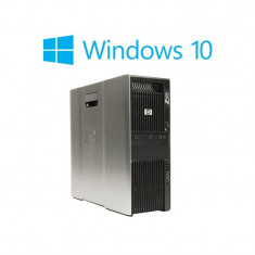 Workstation Refurbished HP Z600, 2 x Xeon Quad Core E5520, Win 10 Home foto