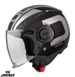 Casca pentru scuter - motocicleta Axxis model Metro S Duo B1 negru lucios (open face) &ndash; omologare noua ECE 22.06 XS (53/54cm)
