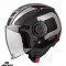 Casca pentru scuter - motocicleta Axxis model Metro S Duo B1 negru lucios (open face) &ndash; omologare noua ECE 22.06 XS (53/54cm)