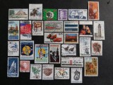 Danemarca - Lot 30 timbre gravate, tematici diverse (1971-1997) obliterate -A583