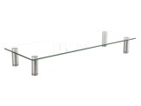 Stand monitor GEMBIRD MS-TABLE-GM-01 20kg plastic, oțel, sticlă 580x210x90mm