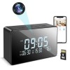Ceas de Birou cu Camera Spion iUni IP61 Full HD, 8GB, Wi-Fi, Night Vision, Termometru, Alarma Dubla, Unghi 140&deg;