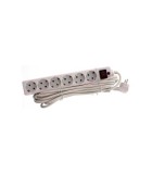 Prelungitor cu protectie la supratensiune 6 prize Schuko 3m 16A, Well