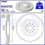 Disc frana Maserati Levante SUV (M161) Motor 2.0 GT Mild Hybrid Q4, 3.0 D Q4, 3.0 Q4, 3.0 S Q4, 345x32mm, 45 mm, OE 670038175