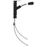 Cumpara ieftin Robinet chiuveta de baie retractabil, negru, 157x172 mm
