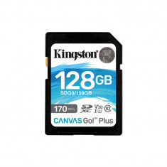 Card Kingston Canvas Go Plus SDXC 128GB Clasa 10 UHS-I U3 V30 170Mbs foto