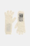 MM6 Maison Margiela mănuși de l&acirc;nă culoarea bej, S52TS0043.M13135.103