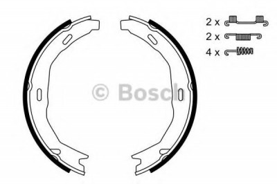 Set saboti frana, frana de mana MERCEDES C-CLASS T-Model (S204) (2007 - 2014) BOSCH 0 986 487 723 foto