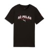 AC Milan tricou de copii Culture black - 164, Puma