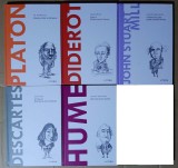 5 vol. din colectia DESCOPERA FILOSOFIA (Platon, Descartes, Diderot, John Stuart Mill, Hume) - ed. Litera