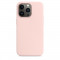 Husa eleganta din piele ecologica cu MagSafe, interior catifea, compatibila cu iPhone 13 Pro Max, Chalk Pink