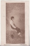 bnk cp Romania cp interbelica - Grigorescu - Primavara - circulata 1925