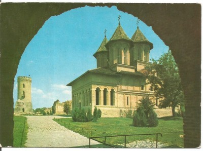 carte postala-TARGOVISTE-Biserica Domneasca foto