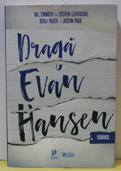 DRAGA EVAN HANSEN , roman de VAL EMMICH ...JUSTIN PAUL , 2019