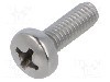 Surub M4, 12mm, otel inoxidabil A2, pas filet {{Pas filet}}, BOSSARD - 1250574
