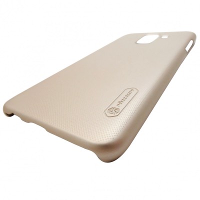 Husa tip capac spate Nillkin Super Frosted policarbonat auriu pentru Samsung Galaxy A6 Plus 2018 foto