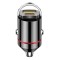 Incarcator Auto 2 in 1, Port USB Fast Charge QC3.0 si Type C, PD 30W, Negru