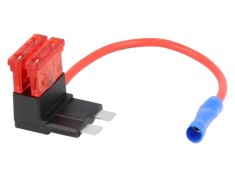 Splitter Auto cu Siguranțe 10A x2 Roșu