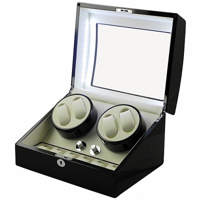 Dispozitiv Intors Ceasuri Automatice Watch Winder - 4 + 6 Spatii WW46BW foto