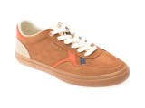 Cumpara ieftin Pantofi sport PEPE JEANS maro, TRAVIS CITY, din piele naturala