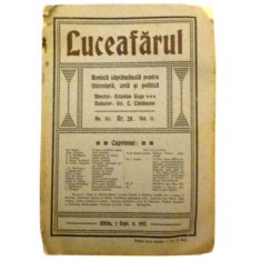 Revista LuceafarulNr. 28Volumul II1 sept. 1912