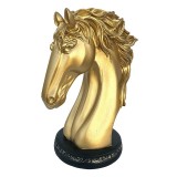 Cumpara ieftin Statueta decorativa, Bust Cal, Auriu, 32 cm, 218H-1