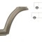 Segment reparatie aripa fata exterior FORD TRANSIT (VE64), 01.1991-07.2000, partea dreapta, spate; metal; vopsire prin pudrare - indepartati inainte