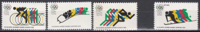 SUA 1972-Jocurile Olimpice de iarnă și vară - Sapporo și Munchen,Serie + PA, MNH foto