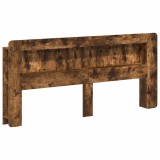 vidaXL Tablă de pat cu sertar Stejar Afumat 215 x 18,5 x 100 cm 8001305