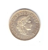 Moneda Elvetia 5 rappen 2020, stare foarte buna, curata, Europa, Cupru-Nichel