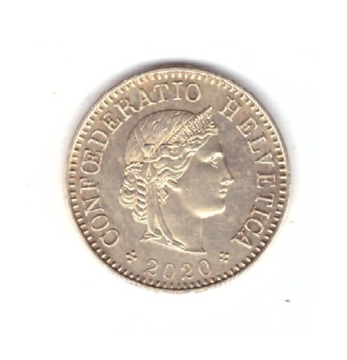 Moneda Elvetia 5 rappen 2020, stare foarte buna, curata foto