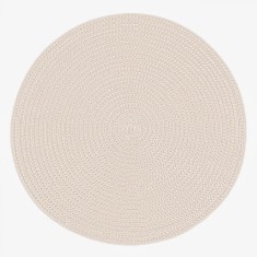 Suport Farfurii, Model Rotund, Diametru 38 cm, Culoare Ecru