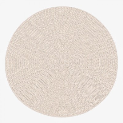 Suport Farfurii, Model Rotund, Diametru 38 cm, Culoare Ecru foto