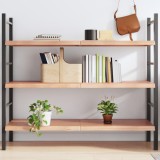 Gossi raft de perete maro deschis 140x60x(2-4) cm lemn stejar tratat