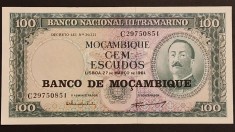 Mozambic 100 escudos 1961 UNC